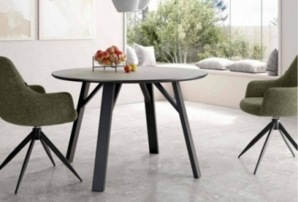 Mesa de comedor redonda fija, Mod. Tila Mesas de comedor en Bilbao