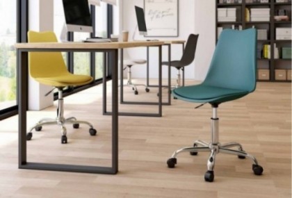 Silla de escritorio con ruedas, Mod. Eme
