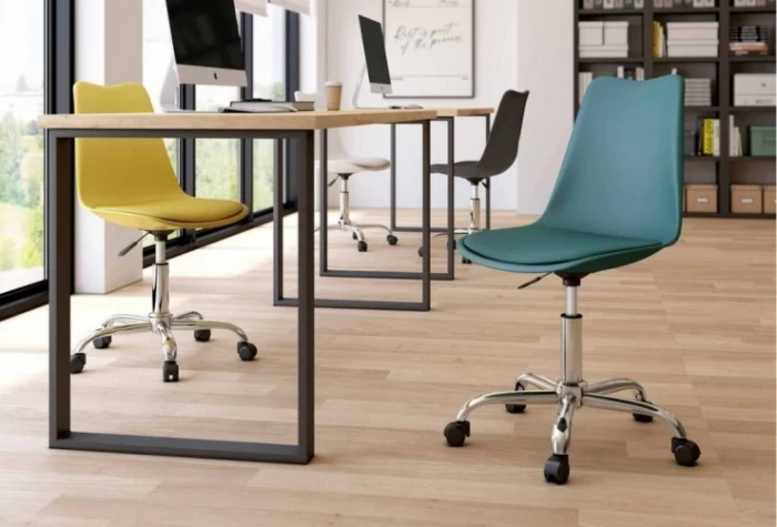 Silla de escritorio con ruedas, Mod. Eme