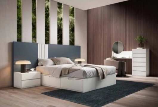Cabecero y 2 mesitas, Mod. Agnes Conjuntos Dormitorio en Bilbao