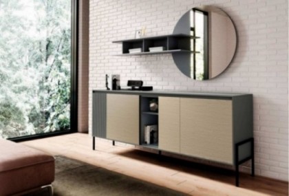 Aparador con estantería y espejo, Mod. Rado Aparadores en Bilbao