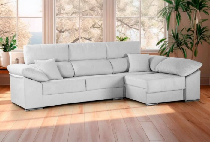 Sofá chaiselongue gris, Mod. Raleigh Chaiselongue y Rinconeras en Bilbao