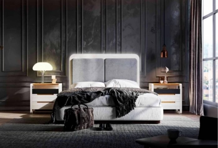 Cabecero cama y 2 mesitas, Mod. Berna 3 Conjuntos Dormitorio en Bilbao