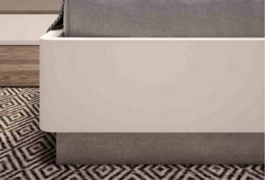 Bancada redondeada con arcón batiente, Mod. Jovino Bancadas de cama en Bilbao