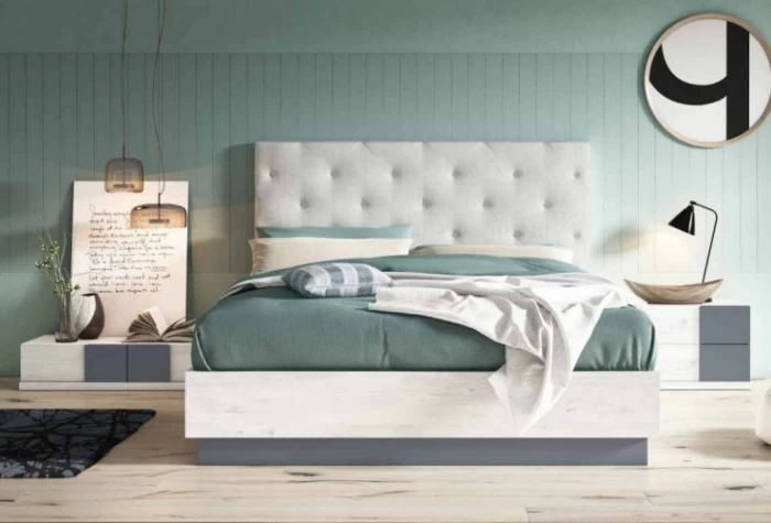 Cabecero de cama y 2 mesitas Mod. Sácer Conjuntos Dormitorio en Bilbao