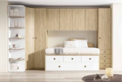 Dormitorio juvenil puente y compacto Mod.Dash Dormitorio Completo juvenil en Bilbao