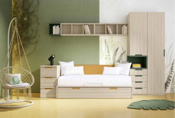 Dormitorio juvenil armario con mesita Mod. Dora Dormitorio Completo juvenil en Bilbao