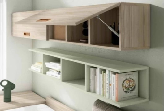 Dormitorio juvenil con altillo dos puertas Mod. Farouk Dormitorio Completo juvenil en Bilbao