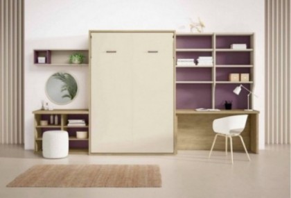 Dormitorio juvenil con cama abatible vertical, Mod. Garraza Camas abatibles en Bilbao