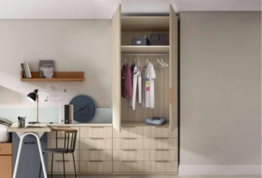 Dormitorio juvenil con zona de estudio, Mod. Molly Dormitorio Completo juvenil en Bilbao