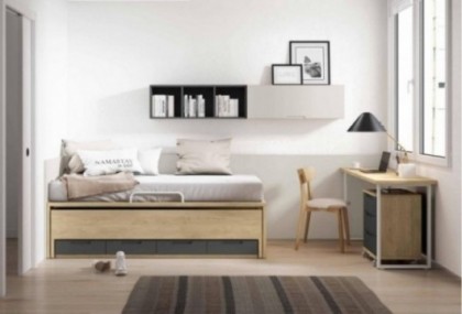 Dormitorio juvenil compacto tatami Mod. Ladybug Dormitorio Completo juvenil en Bilbao