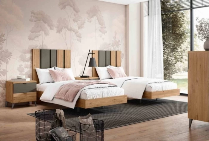 Dormitorio con 2 camas, Mod. Pensilvania Dormitorio Completo juvenil en Bilbao