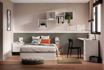 Dormitorio de matrimonio, Mod. Yalens Dormitorio Completo juvenil en Bilbao