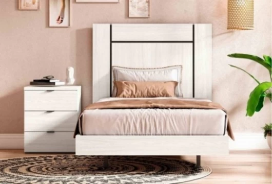 Dormitorio con 1 mesita, Mod. Ohio Conjuntos Dormitorio en Bilbao