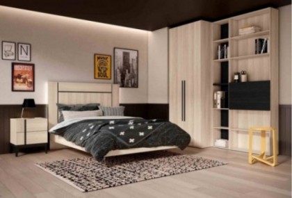 Dormitorio con 1 mesita, Mod. Oklahoma Conjuntos Dormitorio en Bilbao