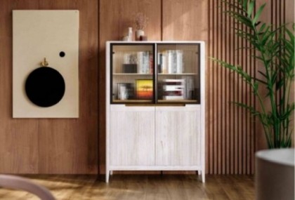 Vitrina baja de 100 cm, Mod. Tallin Vitrinas de salón en Bilbao