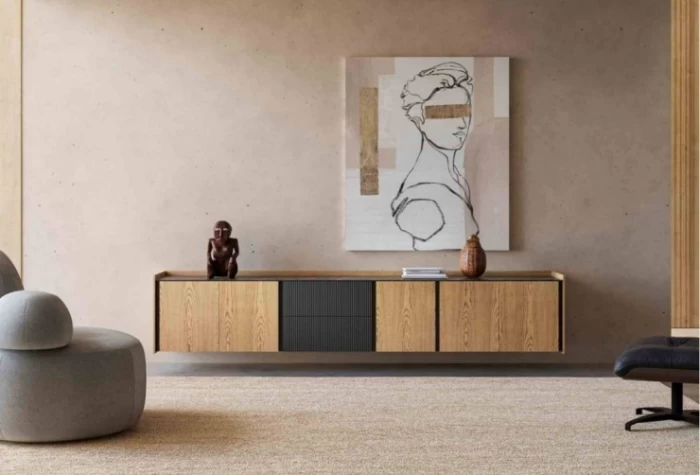 Mueble tv de 278 cm, Mod. Praga Muebles de TV en Bilbao