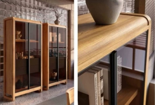 Vitrina alta de 96 cm, Mod. Berna Vitrinas de salón en Bilbao