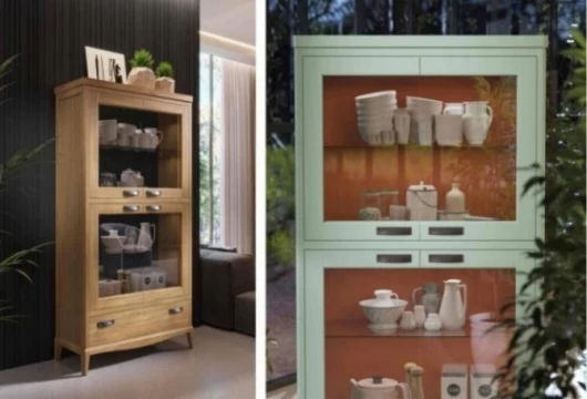 Vitrina de 101 cm, Mod. Quebec Vitrinas de salón en Bilbao